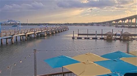 Hoy St Augustine Beach Pier temperatura del mar 28. . St augustine pier live cam